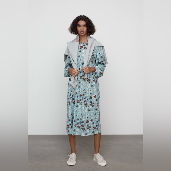 Zara Ruffle dress SZ Medium - Picture 1 of 11